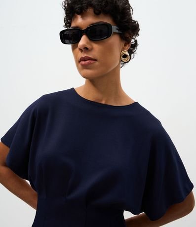 Blusa Peplum Estructurada con Pliegues Delanteros 3