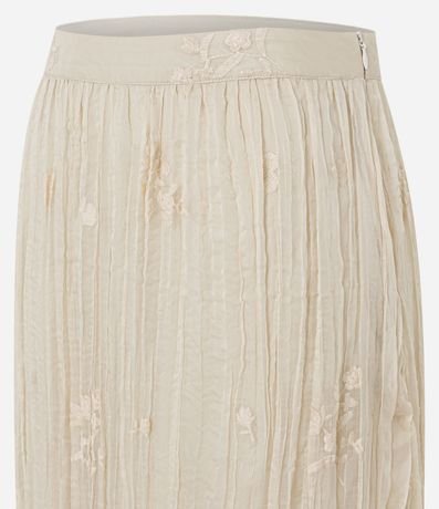 Pollera Larga en Chiffon con Bordados Florales 2