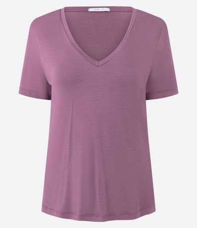 Blusa Básica en Viscosa con Escote V 5
