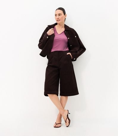 Blusa Básica en Viscosa con Escote V 2