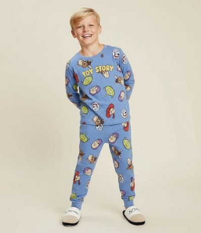 Pijama Infantil Largo en Rib Estampado Toy Story - Talle 2 a 8 años 1