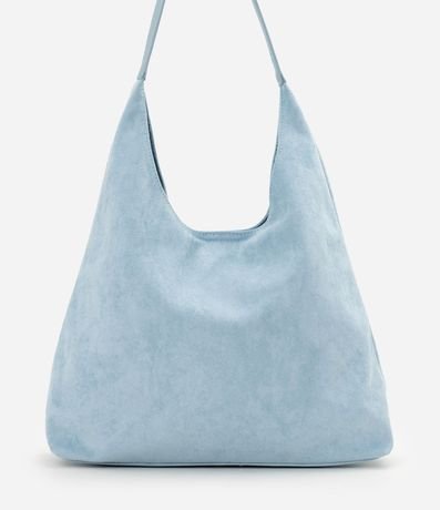 Cartera Hobo Grande en Gamuza con Asa Contrastante 3