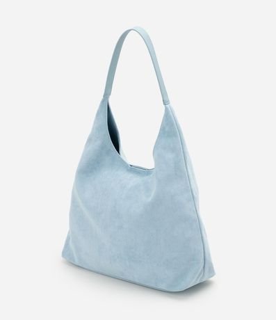 Cartera Hobo Grande en Gamuza con Asa Contrastante 5