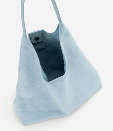 Cartera Hobo Grande en Gamuza con Asa Contrastante 6