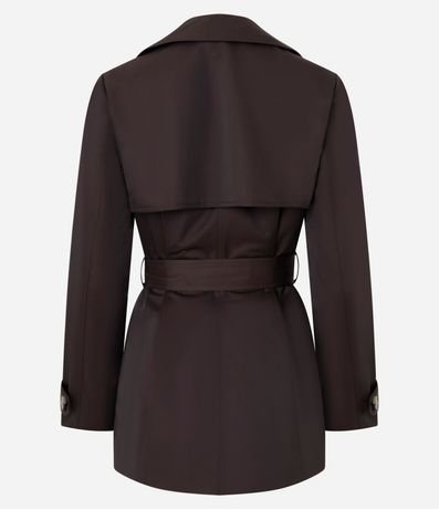 Buzo Trench Coat Alfaiatado con Detalles Acetinados 2
