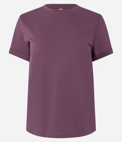 Remera en Media Malla con Manga Corta Doblada 2