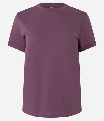 Remera en Media Malla con Manga Corta Doblada 2