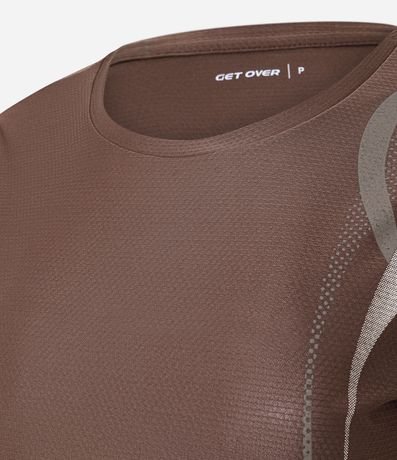Remera Deportiva en Microfibra con Estampa de Ondas 6