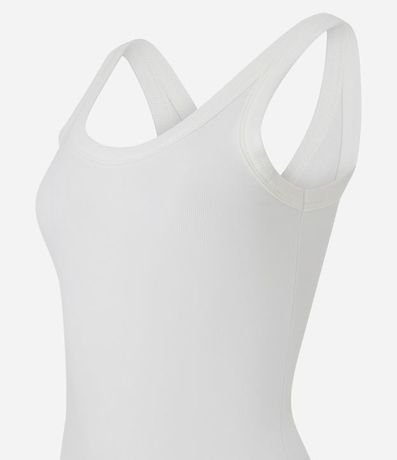 Musculosa Básica en Rib con Breteles Anchos 6