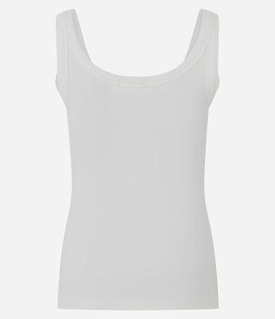 Musculosa Básica en Rib con Breteles Anchos 7