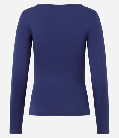 Blusa Regular en Poliamida con Escote Canoa 3