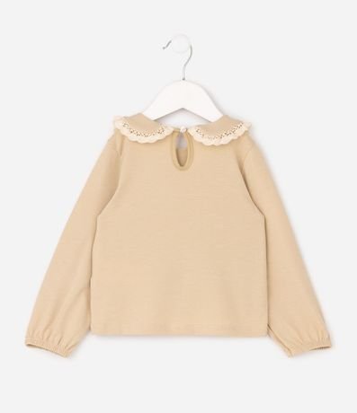 Blusa Relaxed Texturizada con Cuello Muñeca Infantil - Talle 1 a 6 años 3