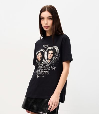 Remera en Algodón con Estampado Salvatore Brothers