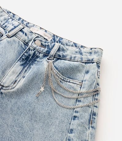 Pantalón Infantil Balloon en Jeans Marmorizado con Cadena - Talle 5 a 16 años 4