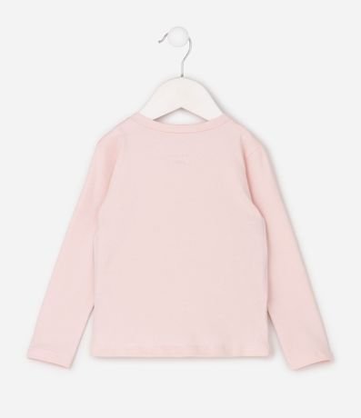 Remera Slim Infantil con Estampa de Unicórnio con Purpurina – Talle 1 a 6 años 3