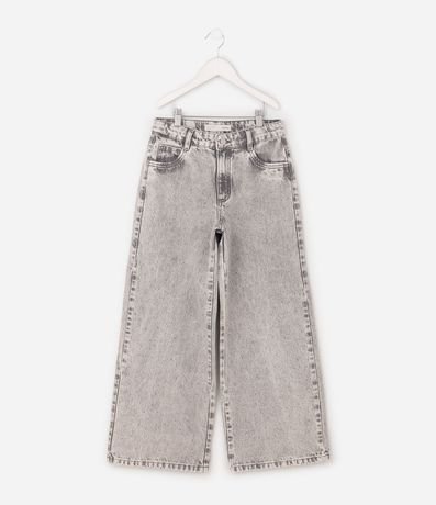 Pantalón de Jean Fashion Wide Infantil - Talle 5 a 16 años 2