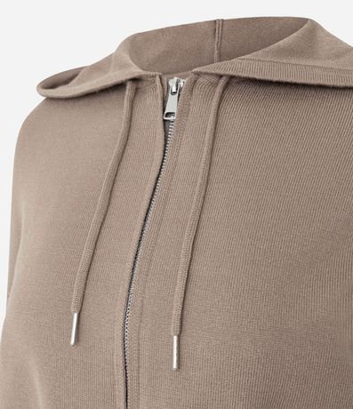 Campera corta en Punto con Capucha 2