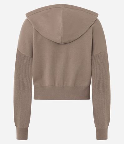 Campera corta en Punto con Capucha 3