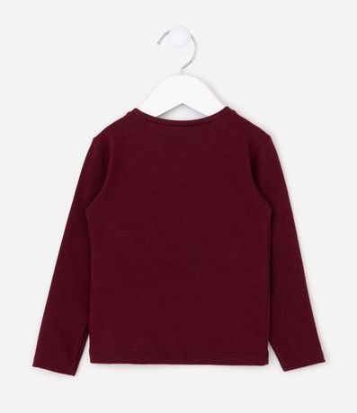 Remera Infantil en Algodón Lazo Cereza - Talle 1 a 6 años 2