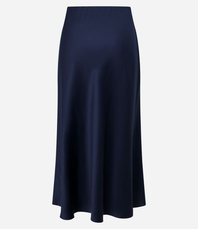 Pollera Midi Satinada con Cintura Elástica 6