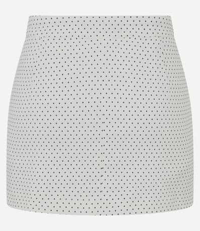 Mini Short Pollera en Bengalina con Estampa de Lunares 6