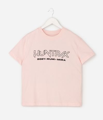 Remera Infantil con Estampado Huntrix y Detalle en Brillo – Talle 5 a 14 años 2