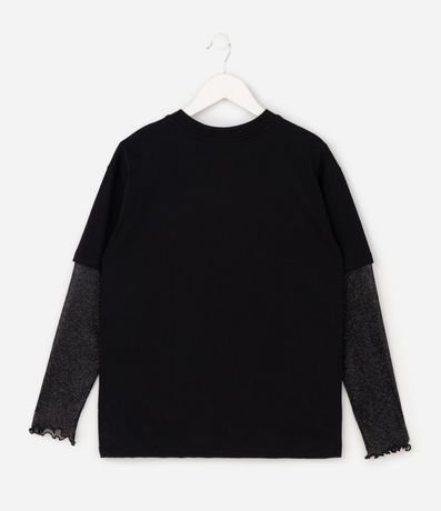 Blusa Infantil con Mangas de Tule y Estampa de Huntrix Guerreras K-Pop – Talle 1 a 14 años 3