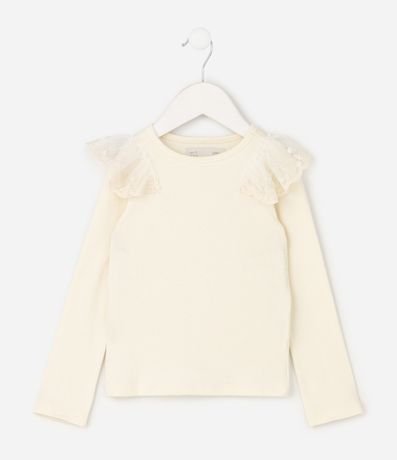 Blusa Slim Infantil con Lentejuela en los Hombros – Talle 1 a 6 años 2
