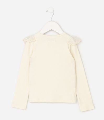 Blusa Slim Infantil con Lentejuela en los Hombros – Talle 1 a 6 años 3