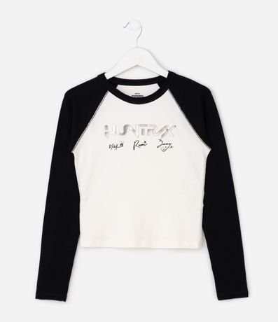 Blusa Baby Tee en Cotton con Manga Raglán Huntrix - Talle 5 a 14 años 1