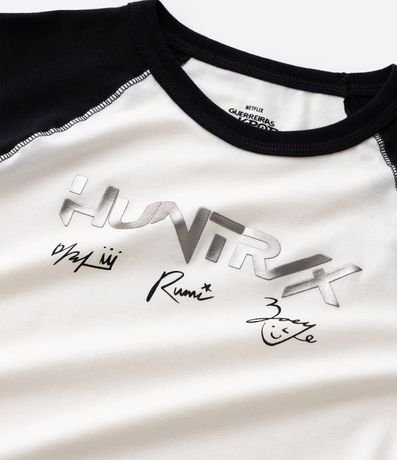 Blusa Baby Tee en Cotton con Manga Raglán Huntrix - Talle 5 a 14 años 4