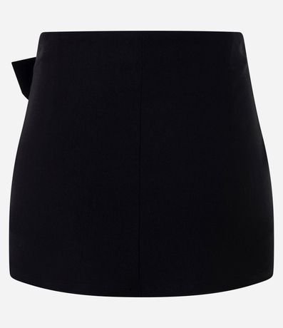 Short Pollera Femenina en Bengaline con Hebilla Ovalada Ajustable 6