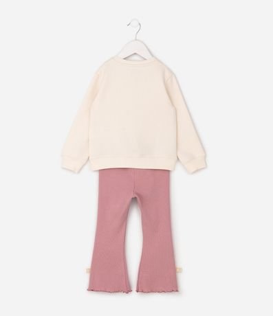 Conjunto Comfort Infantil en Algodón con Bordado y Moñitas Lateral – Talle 1 a 6 años 3