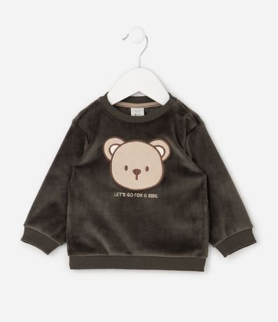 Conjunto Infantil con Bordado Oso – Talle 0 a 18 Meses 3