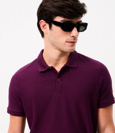 Camisa Polo Regular en Algodón Texturizada 4