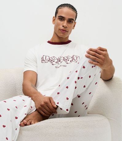 Pijama Largo Namorados Lucky to Have You