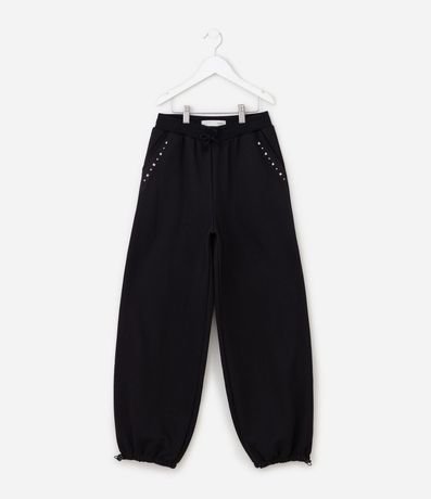 Pantalón Parachute Infantil en Algodón con Tachuelas – Talle 5 a 16 años 2