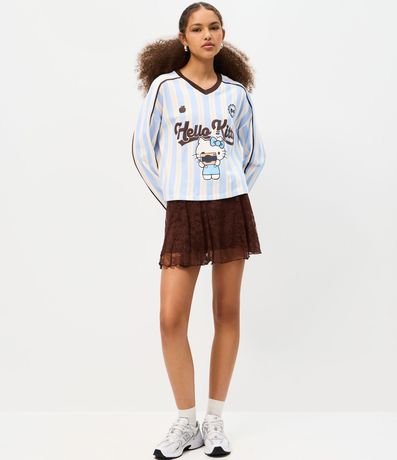 Blusa en Algodón Hello Kitty Rayada 2