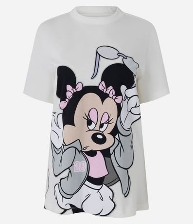 Remera Oversized en Algodón con Minnie Estampada 5
