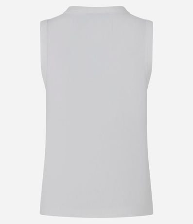 Musculosa Básica en Rib con Modelo Ajustado 7