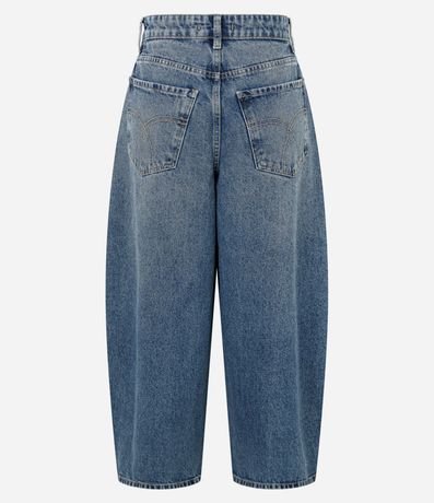 Pantalón Barrel en Jeans con Cintura Alta 2