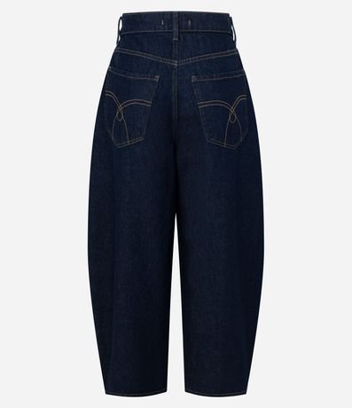 Pantalón Barrel en Jeans con Cintura Alta 6