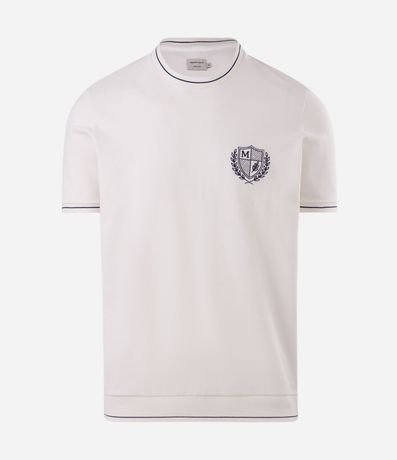 Remera Bordado Escudo Algodón