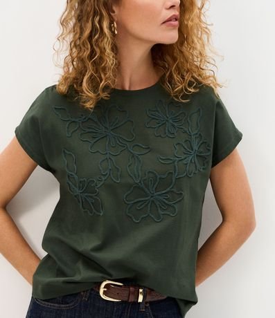Blusa en Algodón con Bordado de Flor 4