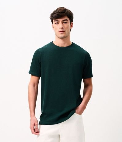 Remera Texturizada en Media Malla
