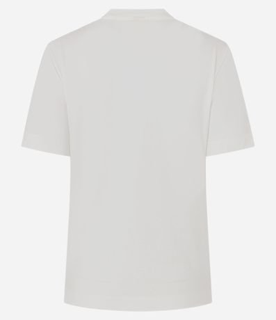 Blusa en Algodón con Estampa de Vaso y Flor 3