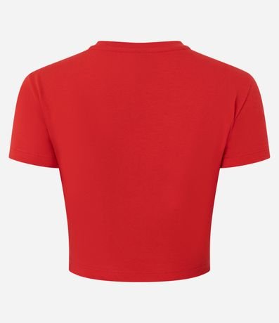 Blusa Cropped Manga Corta en Cotton 3