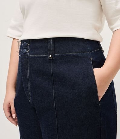Pantalón de Jean Wide Leg con Strass Curve & Plus Size 3