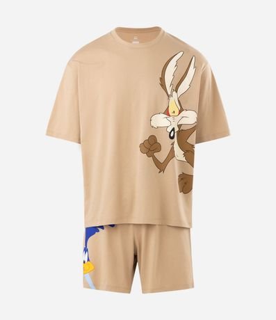 Pijama Corto Coyote Papa Léguas Boxy 5