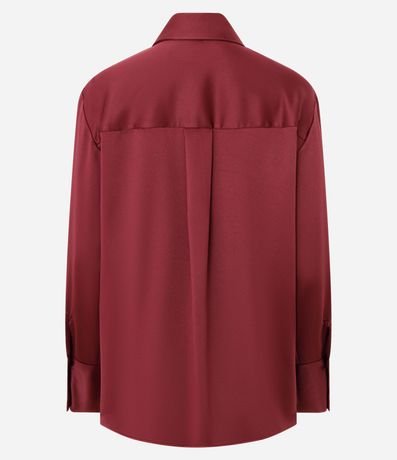Camisa Satinada con Puños Largos 6